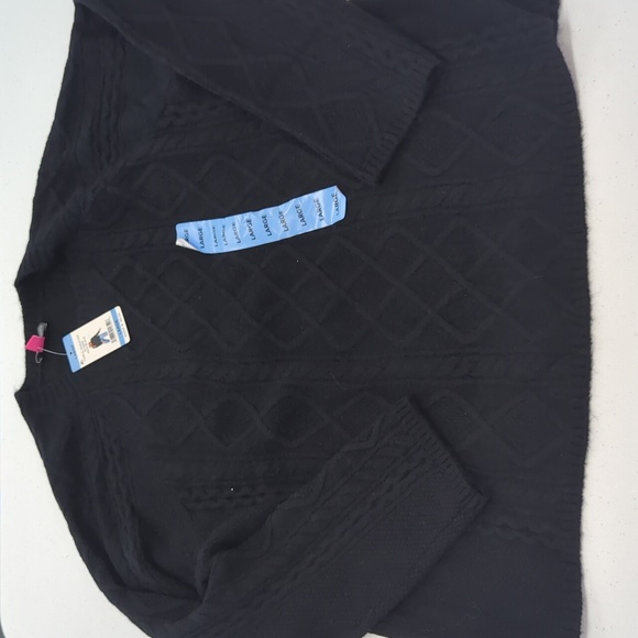 Vince Camuto Black Crew Neck Sweater - Picture 1 of 4